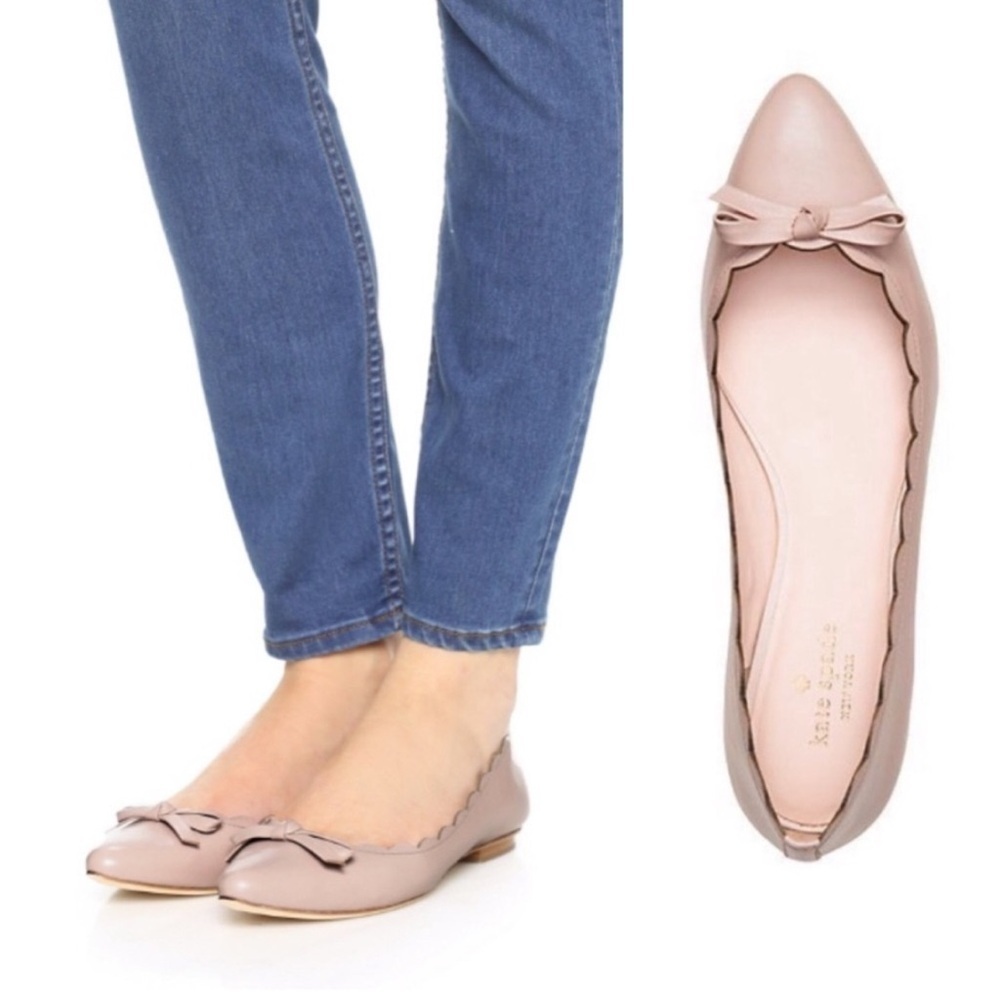 Kate Spade women’s Eleni Flex Scalloped Ballet Flat shoes 9 Balletcore summer